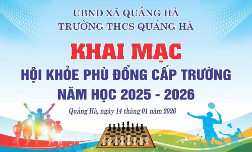 KHAI MẠC HỘI KHỎE PHÙ ĐỔNG CẤP TRƯỜNG NĂM HỌC 2025 – 2026