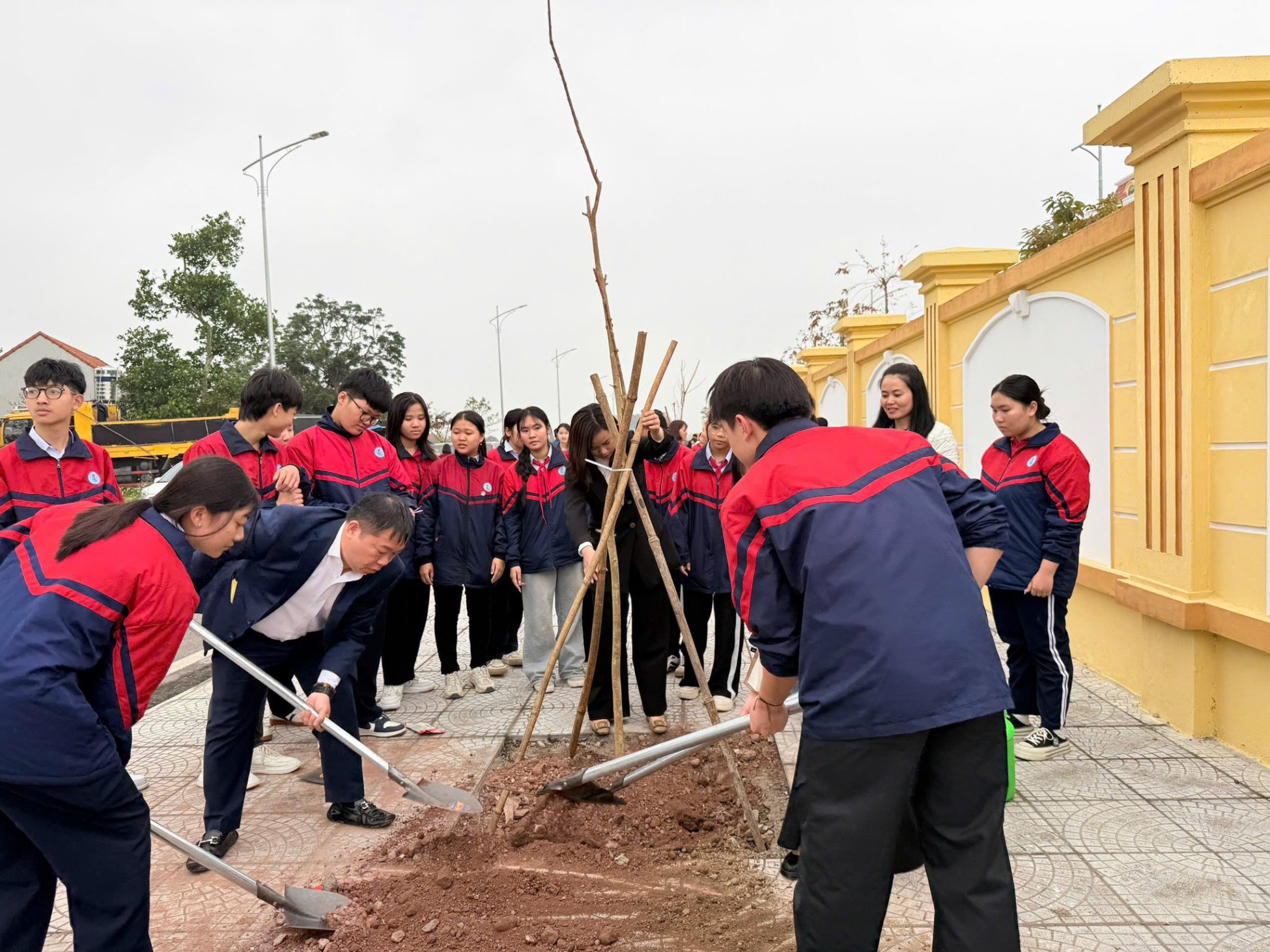 TRƯỜNG THCS QUẢNG HÀ THAM GIA LỄ PHÁT ĐỘNG “TẾT TRỒNG CÂY ĐỜI ĐỜI NHỚ ƠN BÁC HỒ” – XUÂN BÍNH NGỌ 2026